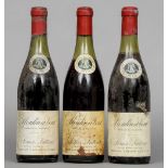 Three bottles of Louis Latour Moulin a Vent 1970  (3)
 CONDITION REPORTS: Labels dirty, some