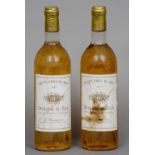 Sainte-Croix-Du-Mont Domaine du Tich 1992
Two bottles.   (2) CONDITION REPORTS: Labels dirty, one