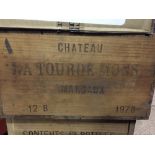 Chateau Latour de Mons, Margaux, 1970
Twelve bottles in old wooden case.  (12) CONDITION REPORTS: