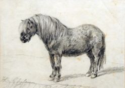 HENRY BERNARD CHALON (1770-1849) British
Shetland Pony
Pencil
Signed
28 x 20.5 cm, framed and glazed