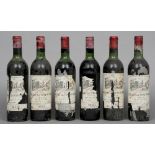 Chateau La Tour de Mons Margaux 1970
Six bottles.  (6) CONDITION REPORTS: Various losses to