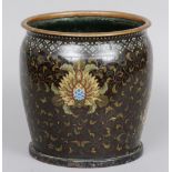 A Japanese cloisonne vase
Decorated overall with lotus strapwork.  24. 5 cms high. CONDITION