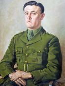 CONTINENTAL SCHOOL (20th century) 
Portrait of Captain Frederick Stanley Watkins
Oil on board