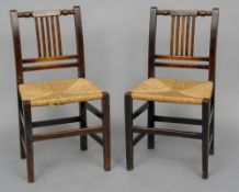 A set of six early 19th century North Country Alder chairs
Each with a triple bar back with reeded