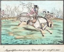 After HENRY ALKEN (1785-1851) British
Four Hunting Scenes, comprising: I Have an Idea That This is a