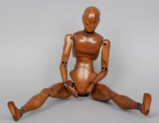 A late 19th century French walnut artists mannequin lay figure by Brevette, Paris
Typically modelled