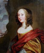 ENGLISH SCHOOL (17th century)
Portrait of Nell Gwyn 
Oil on canvas
Inscribed to stretcher Nell