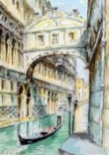 CAPRIZZO (20th century) Italian
Ponte Dei Sospiri
Watercolour
Signed and titled
24.5 x 34 cm, framed