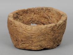 An 18th/19th century rustic elm bowl