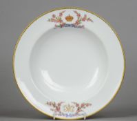A Victorian Mintons Balmoral Service porcelain bowl, retailed by Mortlock of Regents Street
The