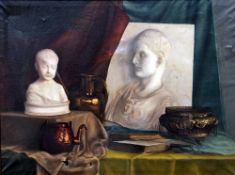 ENGLISH SCHOOL (19th/20th century) 
Still Life
Oil on canvas
122 x 91 cm, framed CONDITION