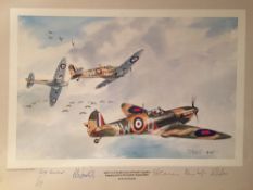 After ANTHONY THEOBOLD (20th/21st century) British
Spitfire 1's of no. 610
Print
Bearing