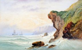 SEYMORE WILSON (19th century) British
Coastal Shipping
Watercolour heightened with bodycolour
Signed