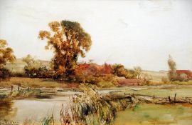 JOHN TERRIS (1865-1914) British
River Avon, Warwickshire
Watercolour
Signed and titled
51 x 34 cm