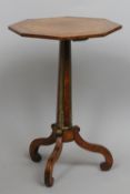 A Regency brass inlaid and mounted octagonal side table
51 cm wide. CONDITION REPORTS: Overall good,