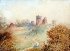 ANTHONY VAN DYKE COPLEY FIELDING (1787-1855) British
Castle Ruin, Near Southend, Essex
Watercolour