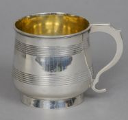 A George III silver Christening mug, hallmarked London 1810, maker's mark of Thomas Joyce
Of small