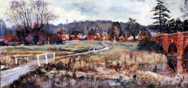 *AR JEREMY KING (born 1933) British
Surrey Landscape
Oil on board
Signed and dated Dec. 64
100 x