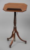 A Regency mahogany music stand
45 cm wide. CONDITION REPORTS: Overall good, some general wear.