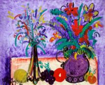 HORACIO RODOLFO DE SOSA CORDERO (1945-2014) Argentinian
Floral Still Life With Fruit
Acrylic on