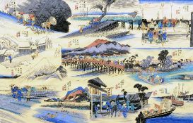 JAPANESE SCHOOL (20th century)
Travellers and Traders
Print
96.5 x 63 cm, framed and glazed