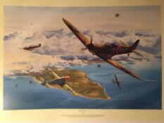 *AR DAVID BRYANT (20th/21st century) British
Clash of Aces
Limited edition print
Signed in pencil to