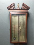 A 19th century mahogany stick barometer
The silvered dial inscribed Pr. Concena & Co, No.