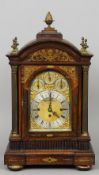 A 19th century brass inlaid rosewood eight bells bracket clock
The dial inscribed S. Smith & Son, 85