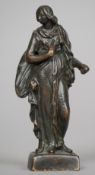 A small 18th/19th century Italian bronze figurine
Formed as a woman in flowing robes, standing on