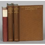 LAWRENCE, D.H.  The Collected Poems of D.H. Lawrence
In original cloth covers, 2 vols, 1928;