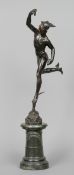 After GIAMBOLOGNA (1529-1608) Flemish
Mercury
Bronze, standing on a green marble plinth base
87.5 cm