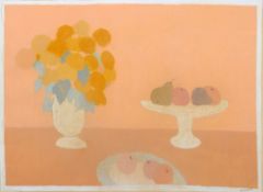 *AR BERNARD MYERS (1925-2007) British
Still Life of Fruit and Flowers
Oil pastels
Signed
framed 75 x