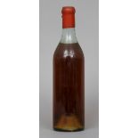 Brandy, possibly Armagnac
With wax seal, no label. CONDITION REPORTS: Upper shoulder level.