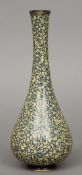 A 19th century Japanese cloisonne vase
Of slender form, decorated overall with lotus strapwork,