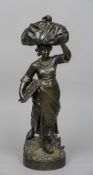 ALFRED PIERRE RICHARD (1844-1884) FRENCH
L'Arrivee Au Lavoir
Bronze, standing on an integral