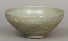A Koryo Dynasty (12th/13th century) Korean pottery bowl
Typically decorated with fruit and flowers