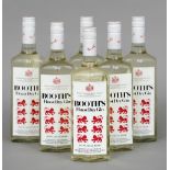 Booth's Finest Dry Gin, 26.6 fl ozs
Six bottles.  (6) CONDITION REPORTS: Generally in good
