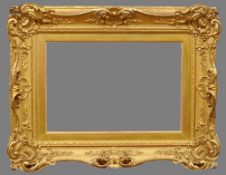 A 19th century giltwood and gesso frame
The aperture 44.5 x 49.5 cm with slip; 51 x 35.5 cm