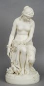 After GIOVANNI GIUSEPPE FONTANA (1821-1893) Anglo-Italian
The Prisoner of Love
Parian ware figure