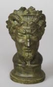 CLARE CONSUELO SHERIDAN, nee FREWEN (1885-1970) British
Bust of Pan
Bronze with mid-green patination