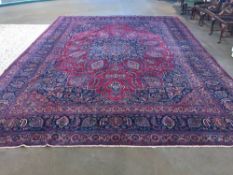 An Isfahan wool carpet
Shah Safi Ali Shah design.  495 x 360 cm.  CONDITION REPORTS: Generally in
