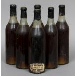 Berry Brothers & Co., Very Old Liqueur Brandy
Six bottles, wax seals.  (6) CONDITION REPORTS: