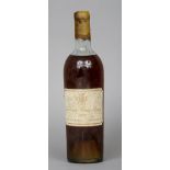 Chateau Haut-Brion Grand Vin Blanc 1er Cru 1921
Single bottle, wax seal.  CONDITION REPORTS: Upper