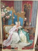 *AR CLETO LUZZI (1884-1952) Italian
Confidences 
Watercolour
Signed, inscribed to mount
36.5 x 53.