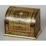 A 19th century boulle stationery box, retailed by J.C. Vickery, Regents Street
The hinged domed