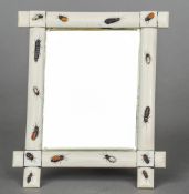 A late 19th century Japanese shibayama inlaid ivory strutt mirror
The frame typically inset with