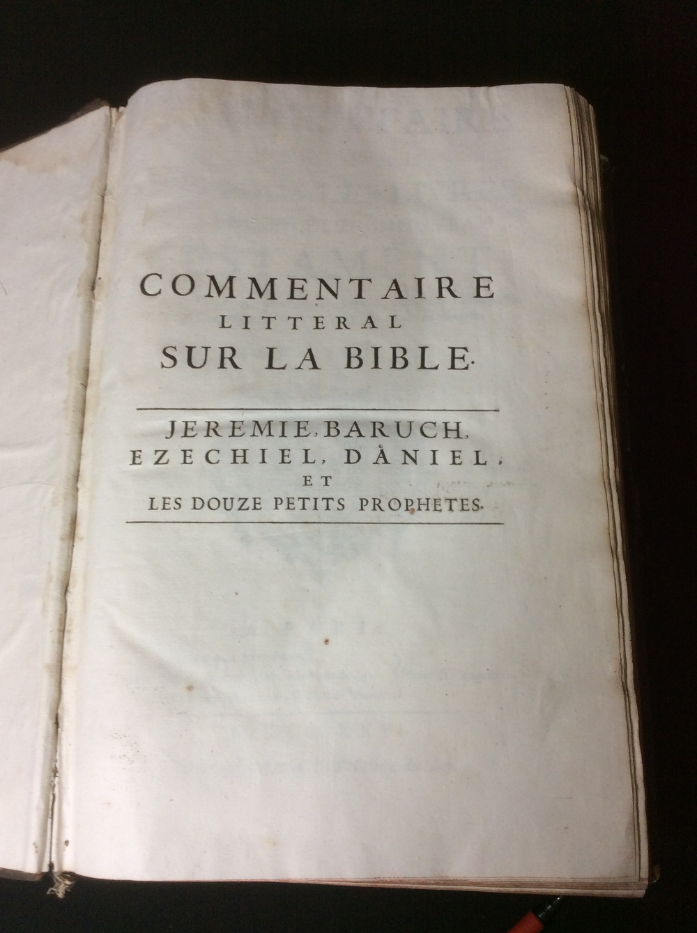 R.P.D. AUGUSTIN CALMET.  Commentaire Litteral Sur Tous Les Livres de L'Ancien et du Noveau Testament - Image 3 of 4