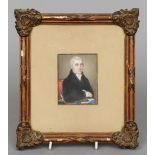 ENGLISH SCHOOL (19th century)
Portrait Miniature of a Gentleman Sat at a Writing Desk
Watercolour