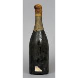 Champagne, unknown vintage
Single bottle with wax seal. CONDITION REPORTS: Mid shoulder level,