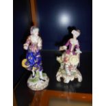 Two porcelain Victorian figures 'Sampson